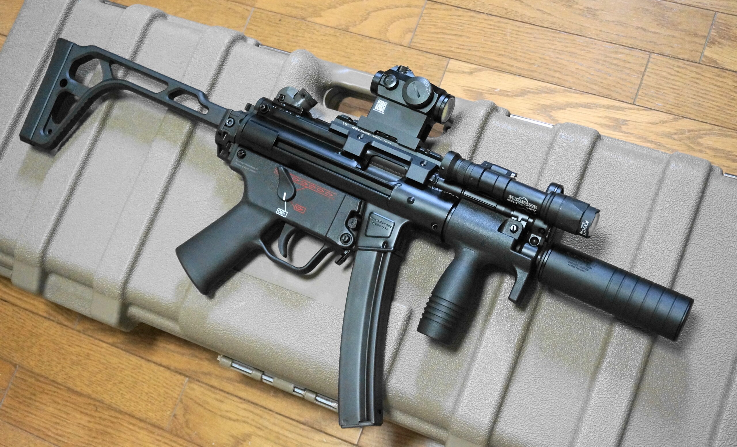 マルイ MP5K hc クロスボーンカスタム 電子トリガー - ミリタリー